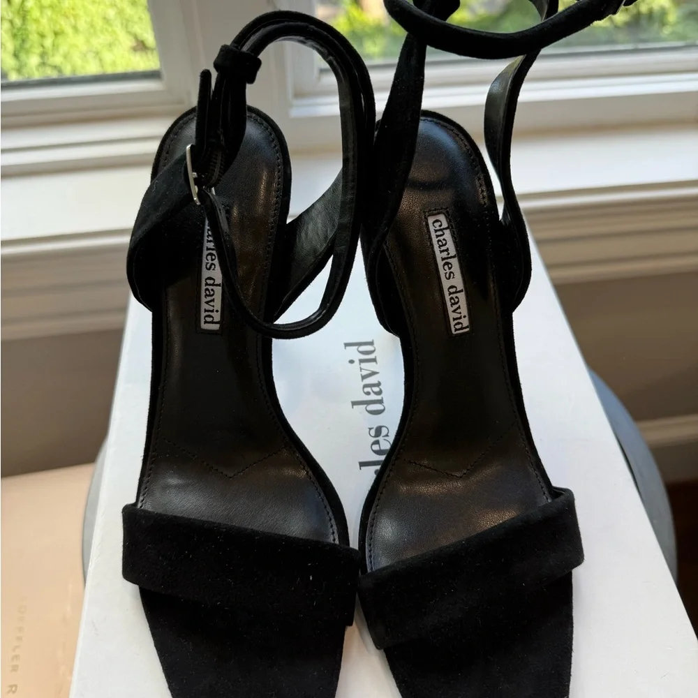 Charles David Elegant Black Heels - Picture 1 of 3
